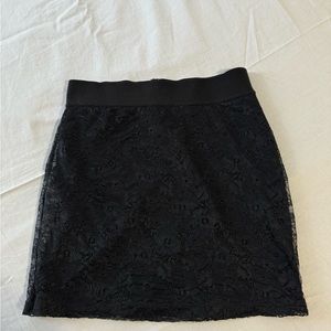 black skirt